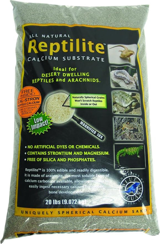 Reptilite Calcium Sand Smokey Sands 20lb 2/cs