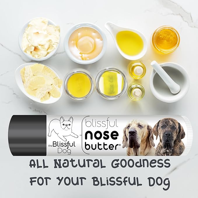 The Blissful Dog Fila Brasilerio Unscented Nose Butter - Dog Nose Butter, 4 Ounce