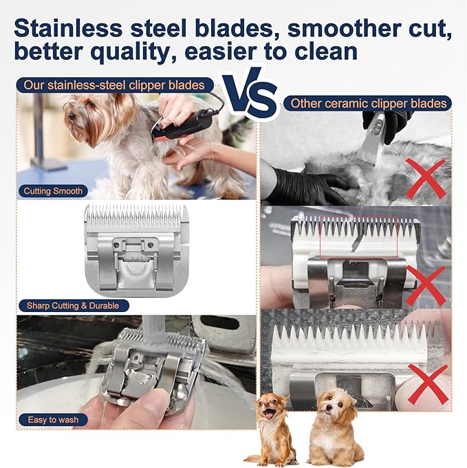 30# Clipper Blades Pet Grooming Clipper Replacement Blades Detachable Blade Compatible with andis/wahl/Oster Dog Clippers
