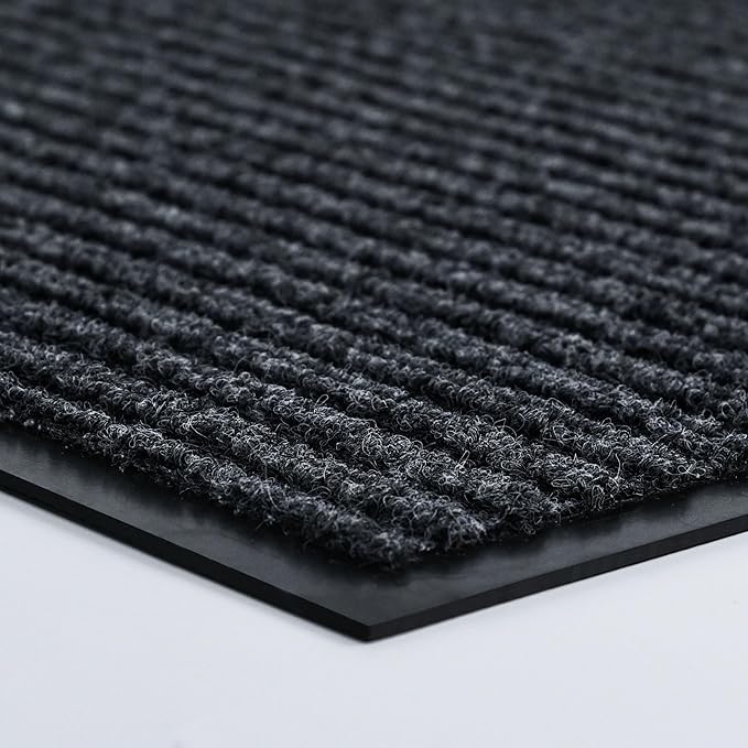 Durable Front Door Mat, Heavy Duty Indoor Outdoor Doormat, 72" x 48" Low Profile Outdoor Mats for Home Entrance, Stain and Fade Resistant Shoe Scraper Mat, Ideal for High Traffic Area