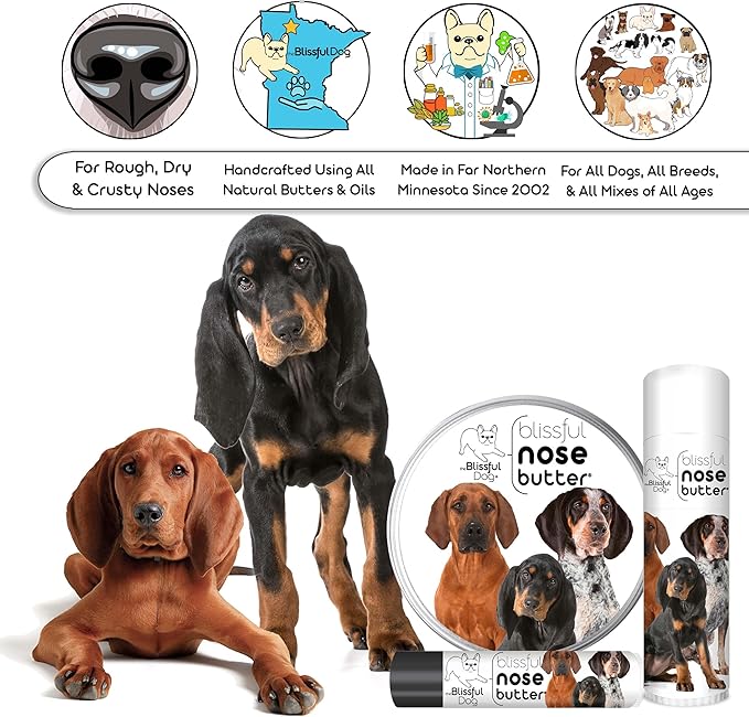 The Blissful Dog Coonhound Unscented Nose Butter, 1-Ounce