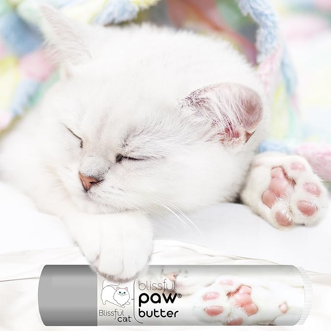 The Blissful Cat Paw Butter, Moisturizer for Dry Paw Pads, Softens and Protects Rough Feet, Versatile, Lick-Safe Balm, 0.15 oz.