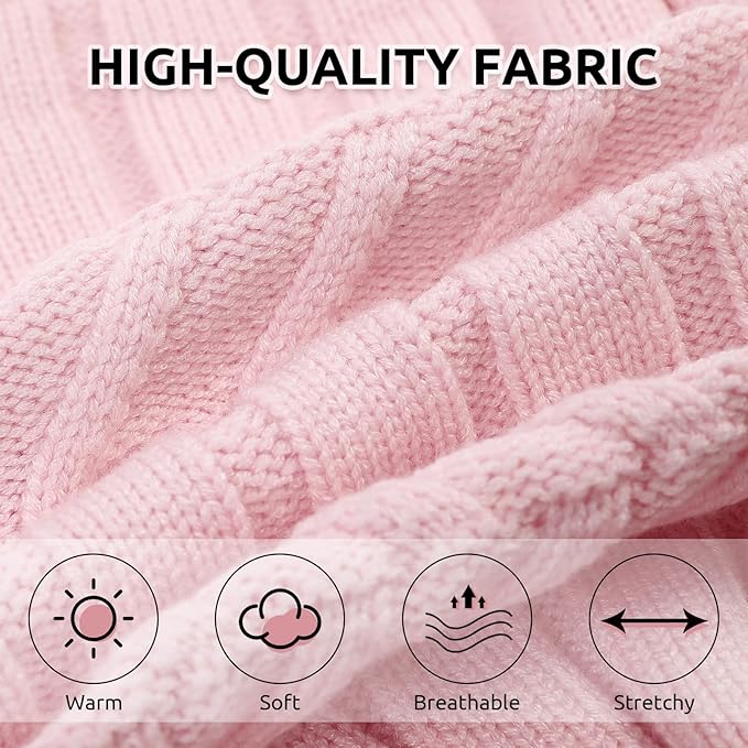 ASENKU Cat Sweater Soft Warm Puppy Clothes Knitwear for Kittens & Small Dogs, Thick Knitted Sweater for Sphynx Hairless Cats Teacup Chihuahua and Extra Small Dogs (Pink, S)