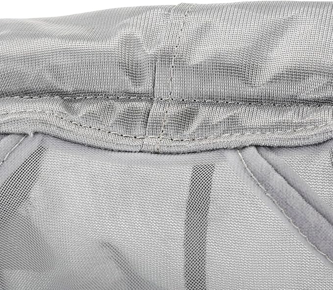 Harrison Howard CareMaster Horse Fly Mask Half Face with Ears Moonlight Silver Medium Cob