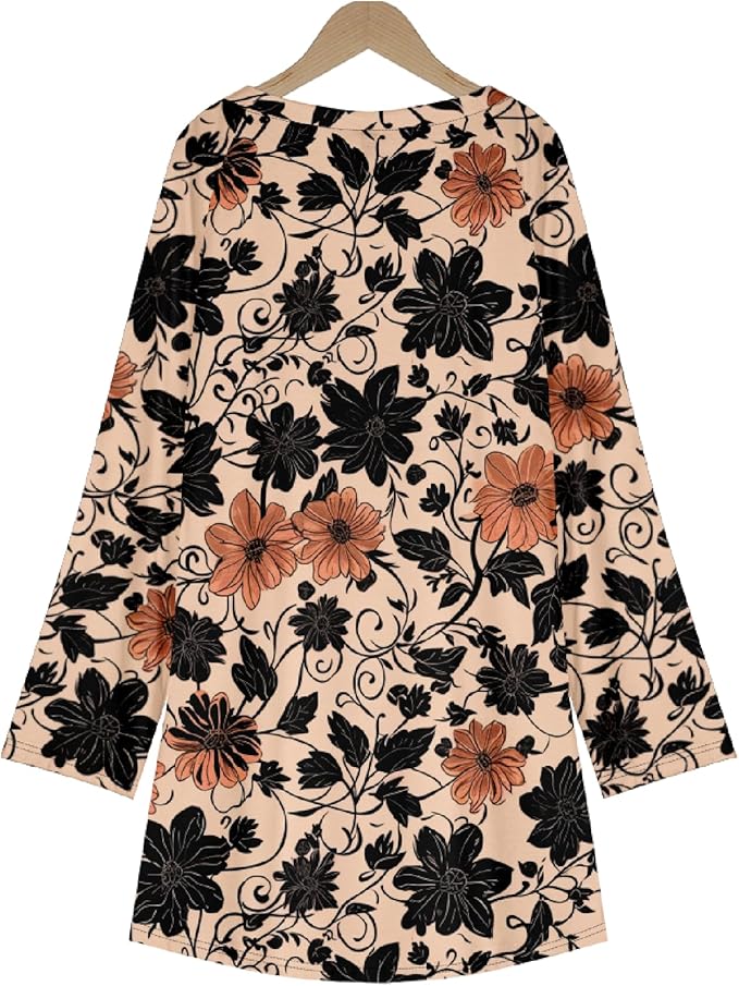 MARSVOVO Women Novelty Graphic Plus Size Sweater Crewneck Long Sleeve Cute Printed Loose Fit Casual Fall Sweaters Top