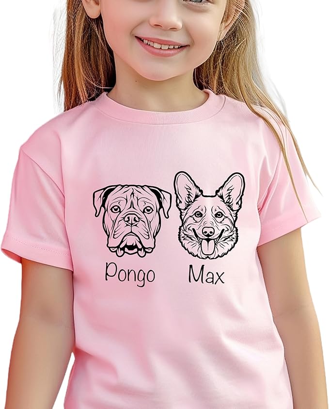 Custom Dog Mom Shirt for Women Pet Ears Sweatshirt with Name Unique Puppy Line Art Cute Dad Hoodie for DogDad Owner Lover
