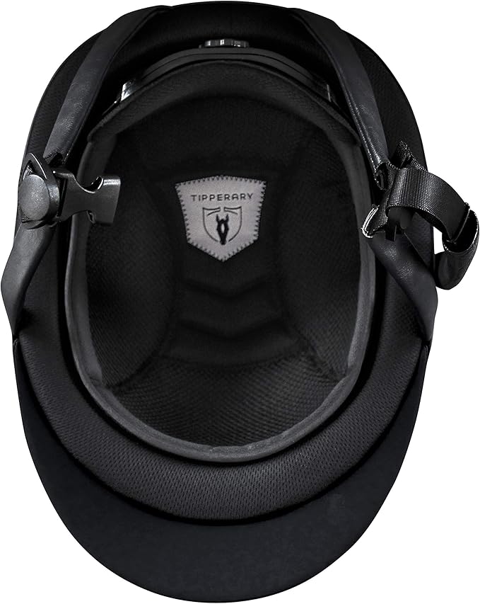 TIPPERARY EQUESTRIAN Horse Riding Helmet - Royal Wide Brim - English Style Protective Horseback Riding Apparel - Safety Helmet with Cooling Ventilation