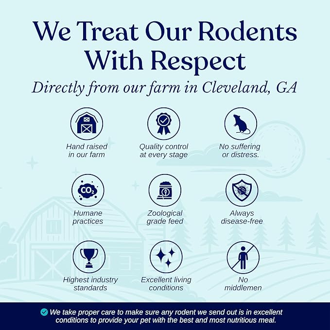 MiceDirect EST. 2003 100 Frozen Mice Pinkie Feeders Snake Food for Corn Ball Pythons Lizards (.5-1 in) (200 Grams Min)