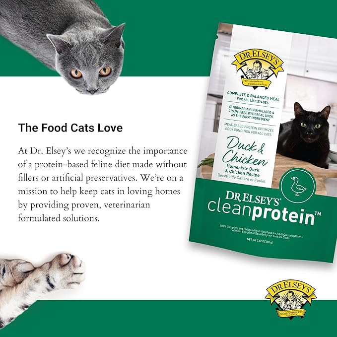Dr. Elsey's® cleanprotein® Duck & Chicken Homestyle Recipe All-Meat Pouch (Pack of 12)