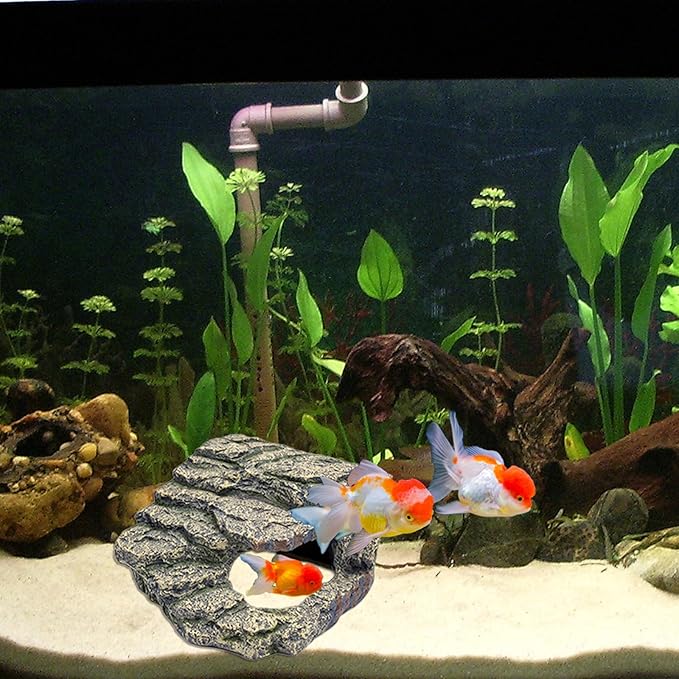 Resin Reptile Hideout Cave,Natural Habitat Decor for Bearded Dragon, Leopard Gecko, Lizards & Turtles,Terrarium Tank Accessories