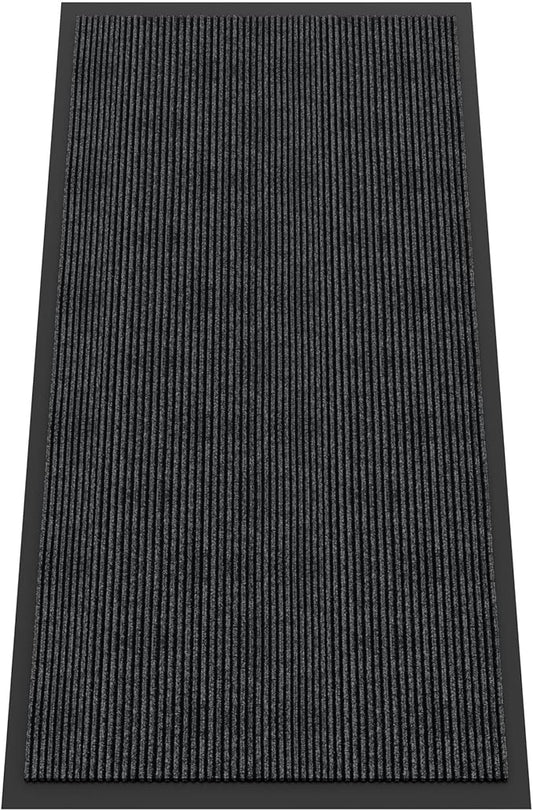 Indoor Outdoor Door Mat, 6’ x 3' Doormat for Entryway, Rubber Backing Non Slip Front Door Mat Outside Entrance, Super Absorbent Commercial Floor Mat for Home Office