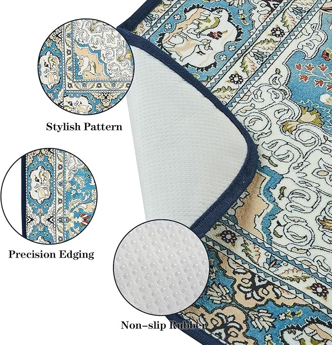 Qeils Washable Pee Pads for Dogs, 2 Pack Reusable 48"x48" Super Absorbent Leakproof Dog Training Pads, Non-Slip Potty Pads for Crate, Floor, Kennel, Whelping Litter Mat Puppy Supplies