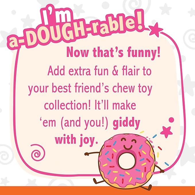 Nylabone Donut Power Chew Toy for Dogs, Dog Toys for Aggressive Chewers, Bacon Glazed Flavor, Large Dogs - Up to 50 lbs, 1 Count