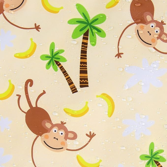 Dog Rain Coat for Large Dogs Waterproof Hooded Rain Jacket with Reflective Strips Leash Hole & Poncho Adjustable Fit (Monkey,XXL)