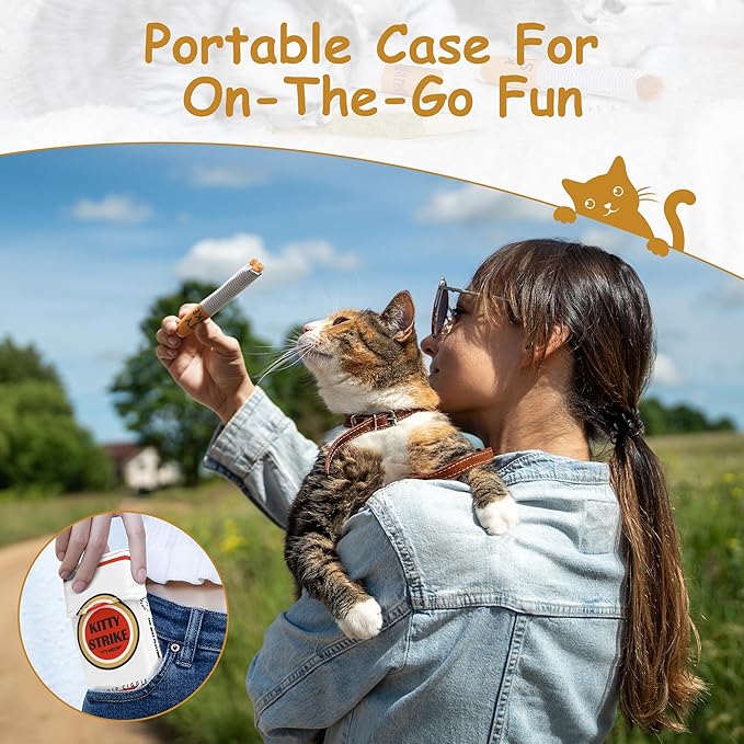 Nocciola 3 Pack Catnip Toys for Cats, Funny Cat Toys Filled with 100% Pure Organic Catnip, Safe Kitten Teething Chew and Kicker Toys, Stress Relieving Fun for Indoor Cats