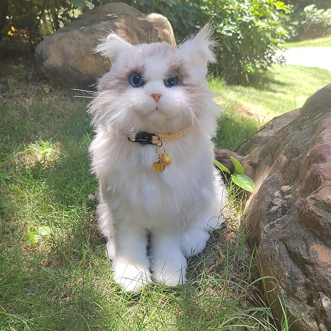 2 Pack Cotton Breakaway cat Collars with Bell,Safety Quick Release Pendant Cute Kitten Collar,Adjustable 20-30cm (Baby Pink+Lemon, 20-30cm)