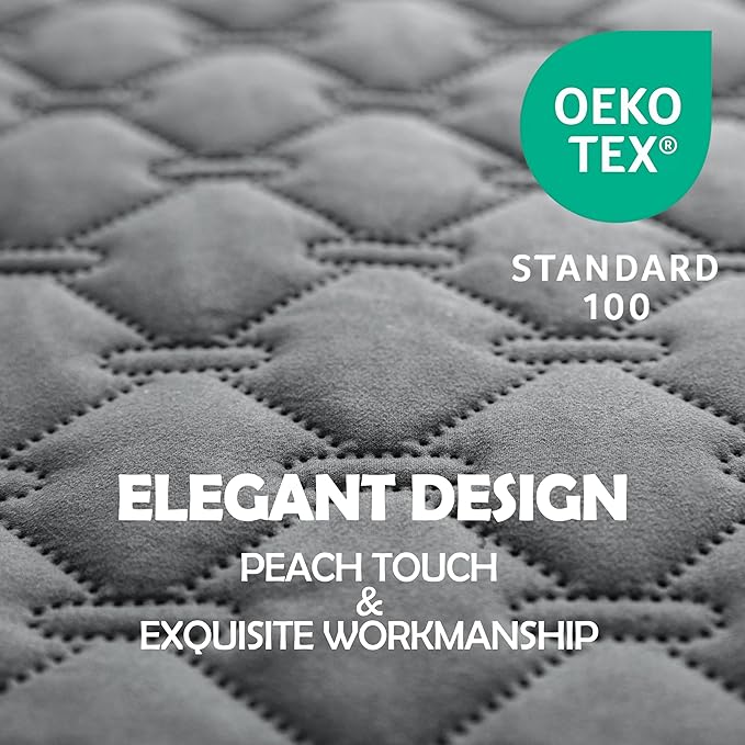 gogobunny 100% Double-Sided Waterproof Dog Bed Cover Pet Blanket Sofa Couch Furniture Protector for Puppy Large Dog Cat, Reversible (32x53 Inch (Pack of 1), Dark Grey/Light Grey)