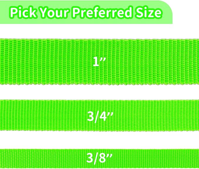 HIKISS Long Dog Leash Obedience Recall Training Agility Lead with Thickening Material for Large Dog - 15ft 20ft 30ft 50ft 100ft Training Leash(Green 30ft)