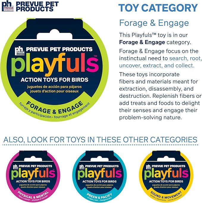 Prevue Pet Products 60062671: Jellyfish Bird Toy