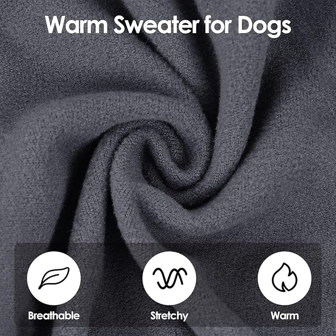 SUNFURA Hair Sticky Cat Clothes, Cat Sweater for Cats Only, 4-Legged Fleece Sweaters Kitten Pajamas Reduce Shedding Fur, Warm Pullover Shirts for Cats, Blue XL