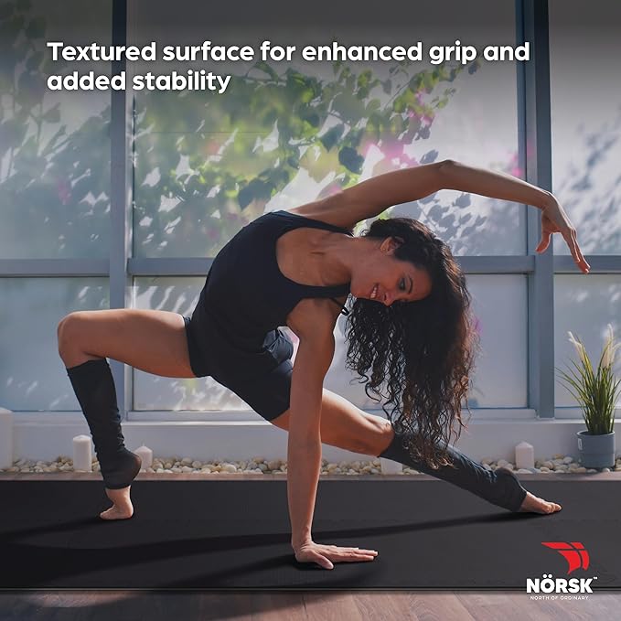 Norsk Dual-Sided Reversible 1/2" Foam Exercise Mats for Home Gym - Interlocking EVA Foam Tiles