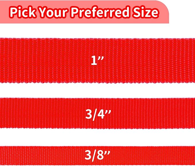 HIKISS Long Dog Leash Obedience Recall Training Agility Lead with Thickening Material for Large Dog - 15ft 20ft 30ft 50ft 100ft Training Leash(Red 15ft)