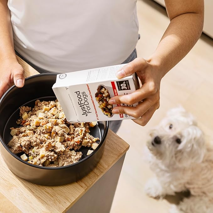 JustFoodForDogs Pantry Fresh Wet Dog Food, Complete Meal or Dog Food Topper, Lamb & Brown Rice Human Grade Dog Food Recipe - 12.5 oz (Pack of 12)