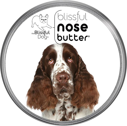 The Blissful Dog Springer Spaniel Nose Butter, Versatile Dog Nose Balm for Dry Nose, Handcrafted Nose Moisturizer, Easy-to-Apply Dog Essentials, Unscented, 1 oz.