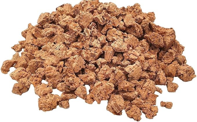 Cork Orchid Bark - Cork Bark Nuggets (3/8"- 3/4") - Natural Cork Bits (10-20mm) for Orchids, Air Plants, Reptiles & Terrariums (20 quarts)