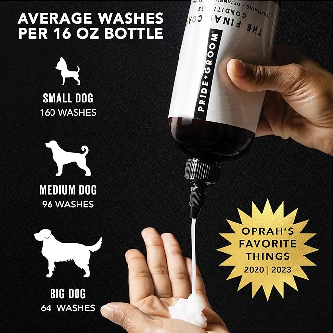 Pride and Groom The Final Coat | Grooming Conditioner That Extends The Life of a Groom | Tearless All Natural Ingredients That Untangle, Nourish, and Add Shine for All Dogs – 128oz