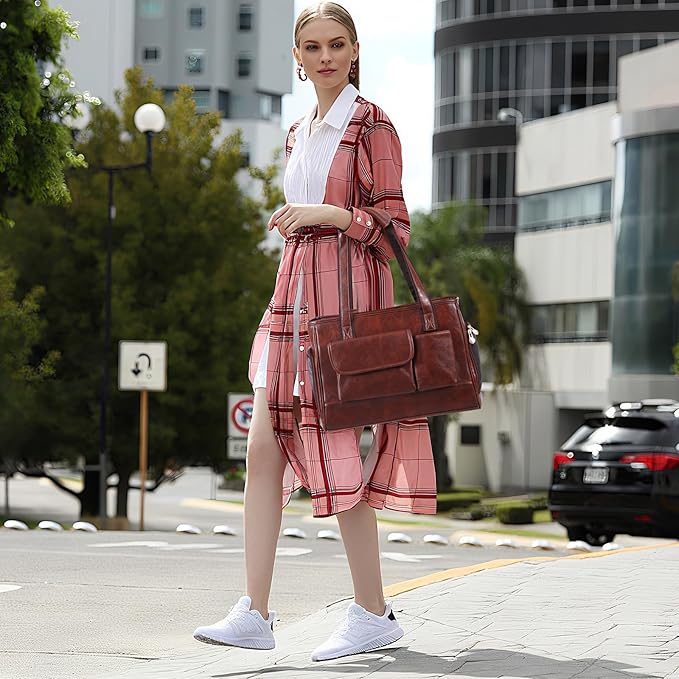 Dog Carrier Purse, Fashion Leather Pet Carrier Bag, Airline Approved Soft Sided Cat Travel Tote Bag with Pockets Coffee