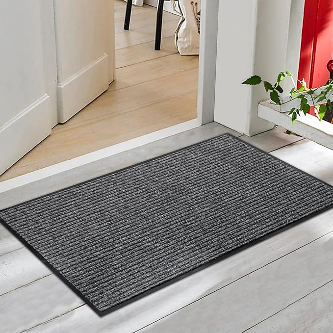 Front Door Mat Outside Entrance, 72" x 24" Sturdy Indoor Outdoor Mats for Entryway, Low Profile Welcome Doormat for Home Entrance, Non Slip Shoe Scraper Mat, Ideal for High Traffic Area