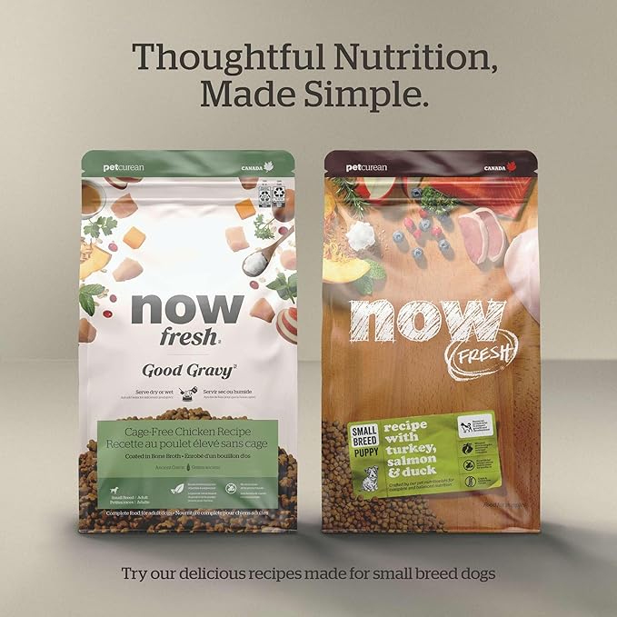 Now Fresh Grain-Free Small Breed Senior Dry Dog Food with Turkey, Salmon & Duck, Premium Kibble Made with Real Meat & Fish, Chicken-Free, Added Glucosamine & Chondroitin for Healthy Joints, 6 lb Bag