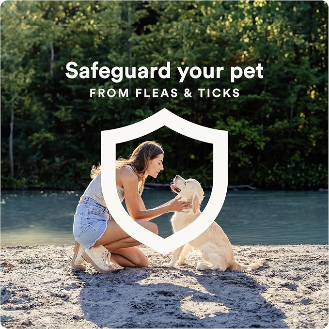 Ultra Flea And Tick Prevention For Dogs - Dog and Puppy Treatment and Control - Mosquito Repellent - XL, Fast Acting Waterproof Topical Drops, 4 Month Supply