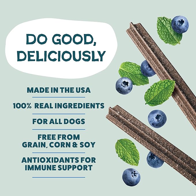 Shameless Pets Dental Treats for Dogs, Variety (3-Pack) - Healthy Sticks for Teeth Cleaning & Fresh Breath - Dog Bones Dental Chews Free from Grain, Corn & Soy