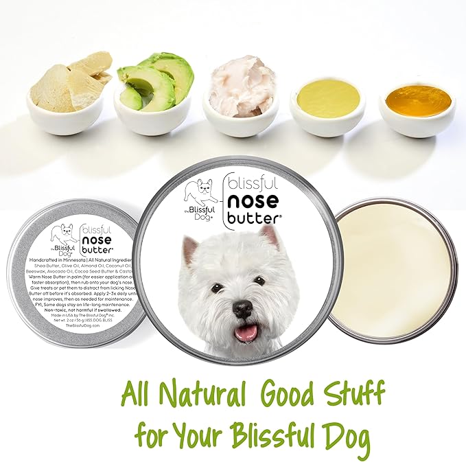 The Blissful Dog West Highland Terrier Unscented Nose Butter