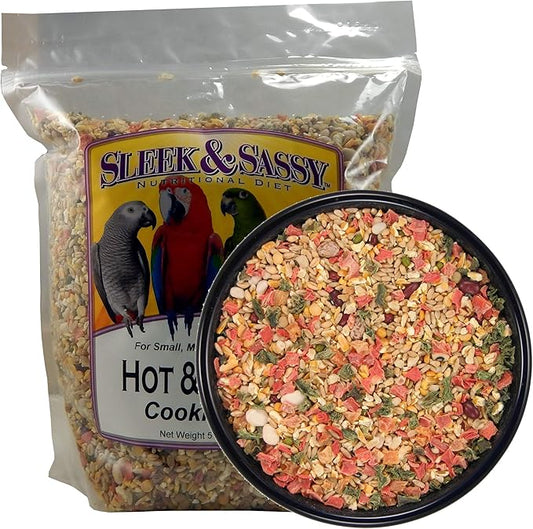 SLEEK & SASSY Hot & Hearty Premium Cooking Diet for Birds (5 lbs.)