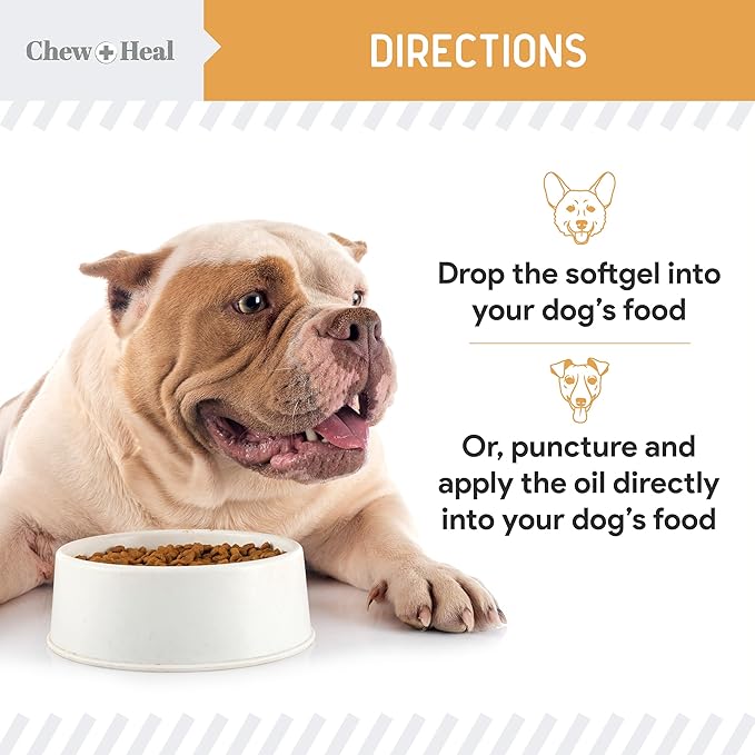 Wild Caught Omega 3 Fish Oil for Dogs - 300mg Mini Softgel Capsules for Healthy Skin and Coat - 360 Dog Fish Oil Pills for Shedding, Dry Itching Skin, and Hot Spots (2 Packs of 180)