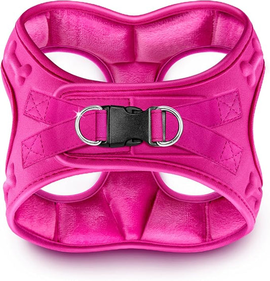 Comfort fit Step-in Dog & Puppy Harness - Comfortable All Weather Dog Vest Harness: Adjustable, Soft Padded, Easy to Put-on for Small, Medium-Sized Dogs