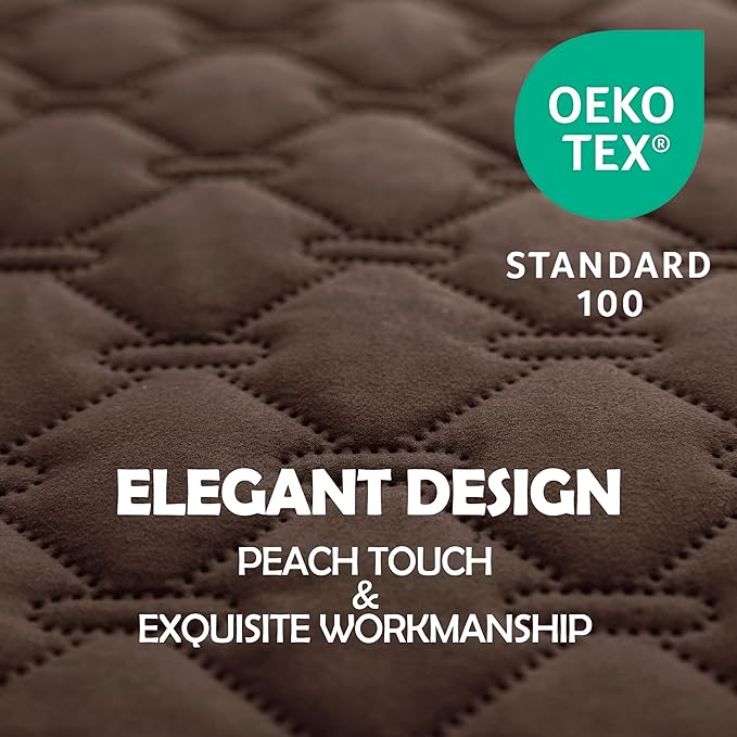 gogobunny 100% Double-Sided Waterproof Dog Bed Cover Pet Blanket Sofa Couch Furniture Protector for Puppy Large Dog Cat, Reversible (68x82 Inch (Pack of 1), Dark Chocolate/Light Chocolate)