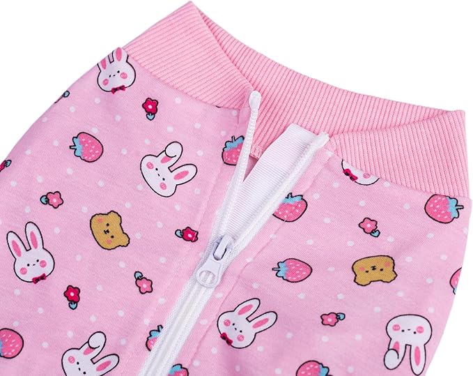 Pink Dog Recovery Suit Female Male For Small Medium Dogs,Dog Surgical Recovery Suite Bodysuit After Surgery Zipper On Back Puppy Cat Long Sleeve Onesies Bodysuit After Surgery Wound Protective