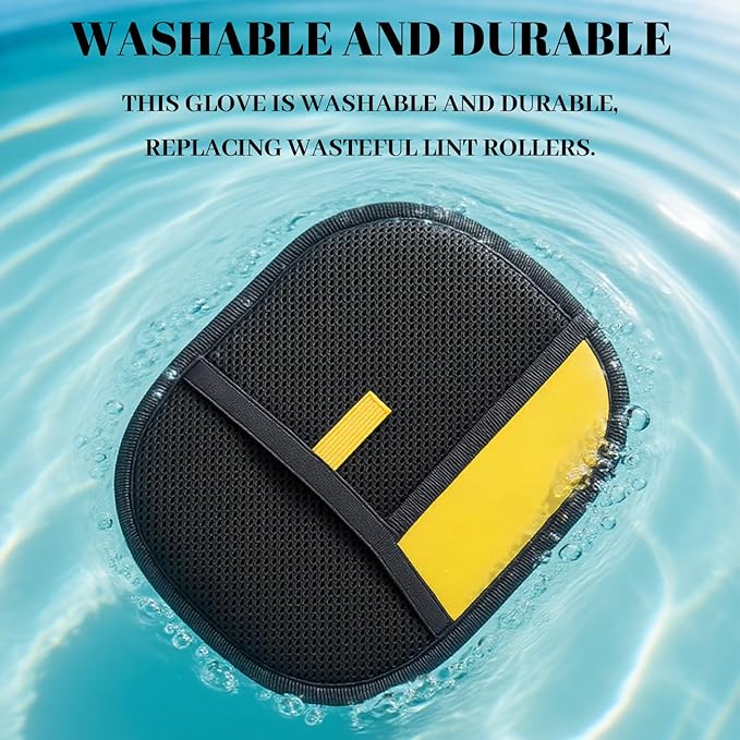 Pet Hair Removal Gloves, Pet Grooming Gloves, Electrostatic Pet Hair Remover Glove for Cats & Dogs, Washable Reusable Pets Hair Remover Tool for Clothing, Furniture, Couch, Car Seat, Curtain (3)