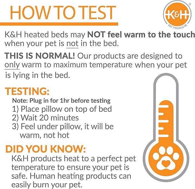 K&H Pet Products Bed Warmer - Automatic Temperature, Safety Listed - Extra-Large 25.5" x 15.75" (Pack of 12)