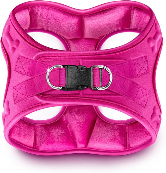 Comfort fit Step-in Dog & Puppy Harness - Comfortable All Weather Dog Vest Harness: Adjustable, Soft Padded, Easy to Put-on for Small, Medium-Sized Dogs.