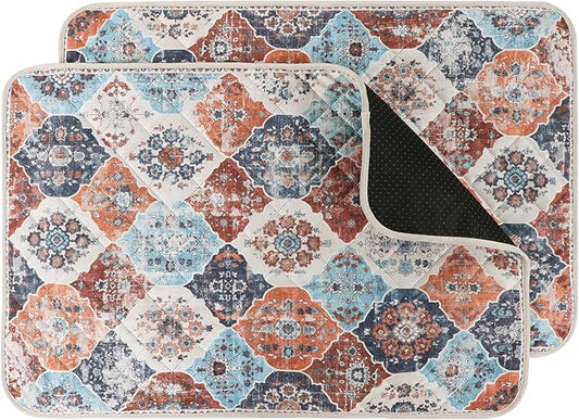 IEUUMLER Washable Pee Pads for Dogs, 2 Pack Reusable Pee Pads for Dogs Non-Slip Grip, Super Absorbent Waterproof Puppy Pads for Potty Training, Playpen, Crate, Whelping Box EU011 (Orange,41" x 41")