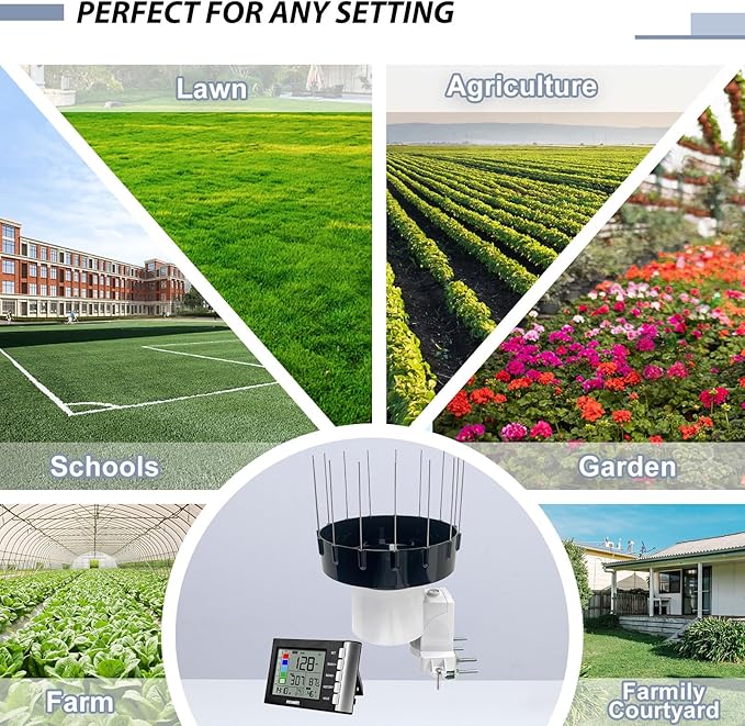 ECOWITT WH5360H Rain Gauge, Includes WH40H Rain Collector Sensor and Indoor Display Console