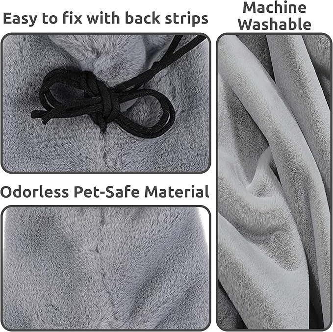 SIMENA Bird Blanket for Cage, Corner Fleece Bed for Birds, Cozy Bird Warmer, Parrot House for Cage, Cuddle Nest Hanging Toy for Lovebirds Parakeet (XL)