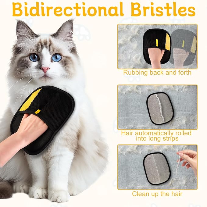 Electrostatic Gloves Pet Hair, Electrostatic Gloves Pet Hair Removal, Electrostatic Pet Hair Remover Glove, Pet Hair Remover Electrostatic Gloves