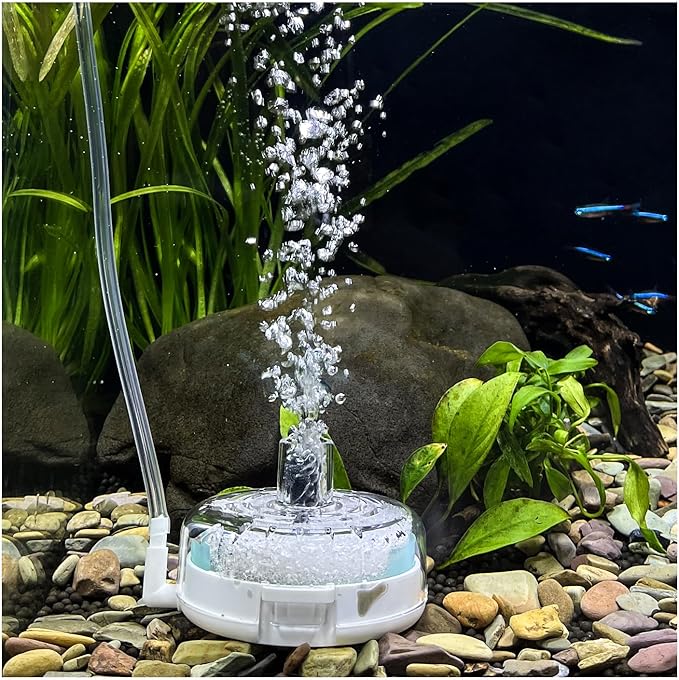 UPETTOOLS Mini Aquarium Sponge Filter, Small Internal Fish Tank Filter Detachable Submersible Filter with Air Stone Suitable for 20-40 Gallon Tank ((Air Pumps and Air Tube Not Included)