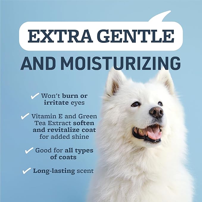 Veterinary Formula Smart Coat Complex Snow White Shampoo for Dogs and Cats, 128 Fl oz / 1 Gal – Gently Remove Stains & Yellowing Without Bleach/Peroxide – Cleans, Deodorizes & Brightens White Coats